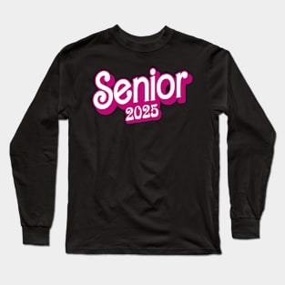 Retro Class of 2025 Senior Graduation Vintage Funny Seniors 2025 Long Sleeve T-Shirt